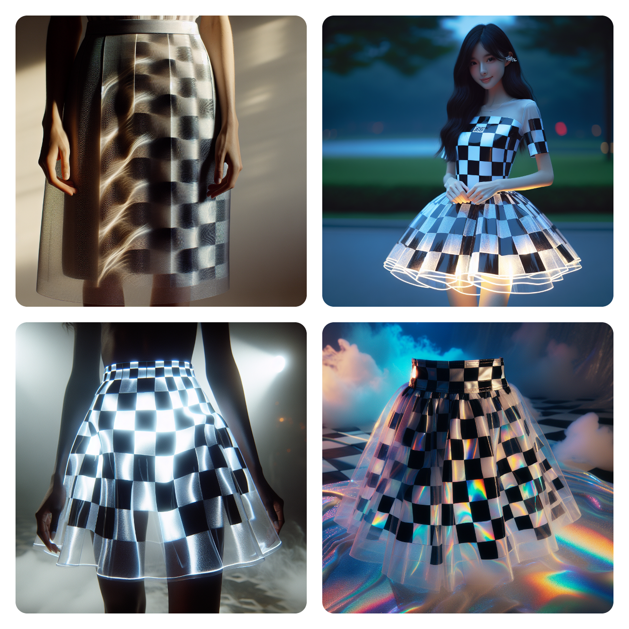 Image: The Mystical Skirt: Checkers in the Clouds