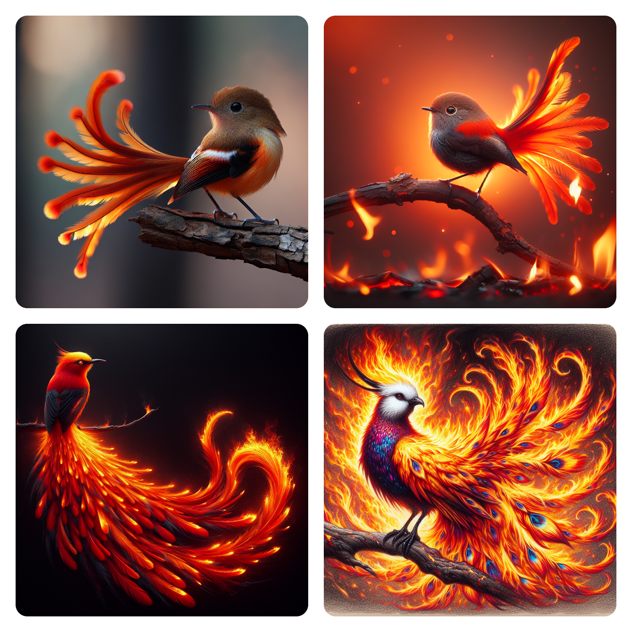Image: When Your Tail Ignites: Bird on Fire!