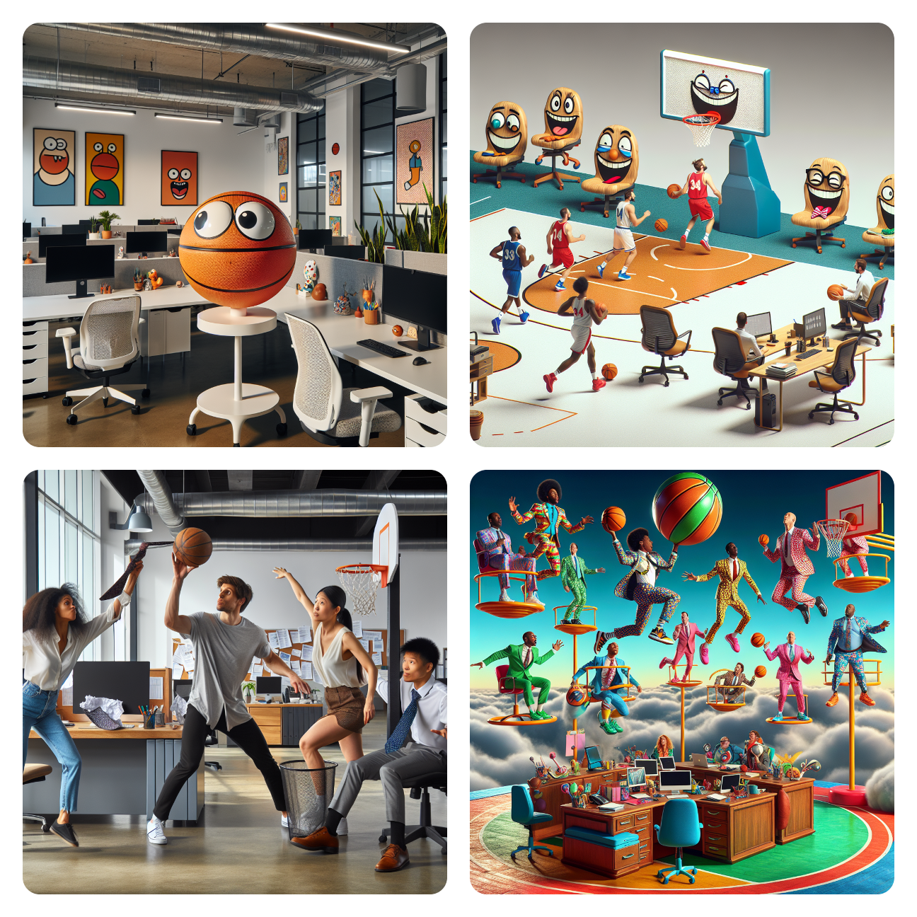 Image: B-Ball's Gone Wild: Office Edition