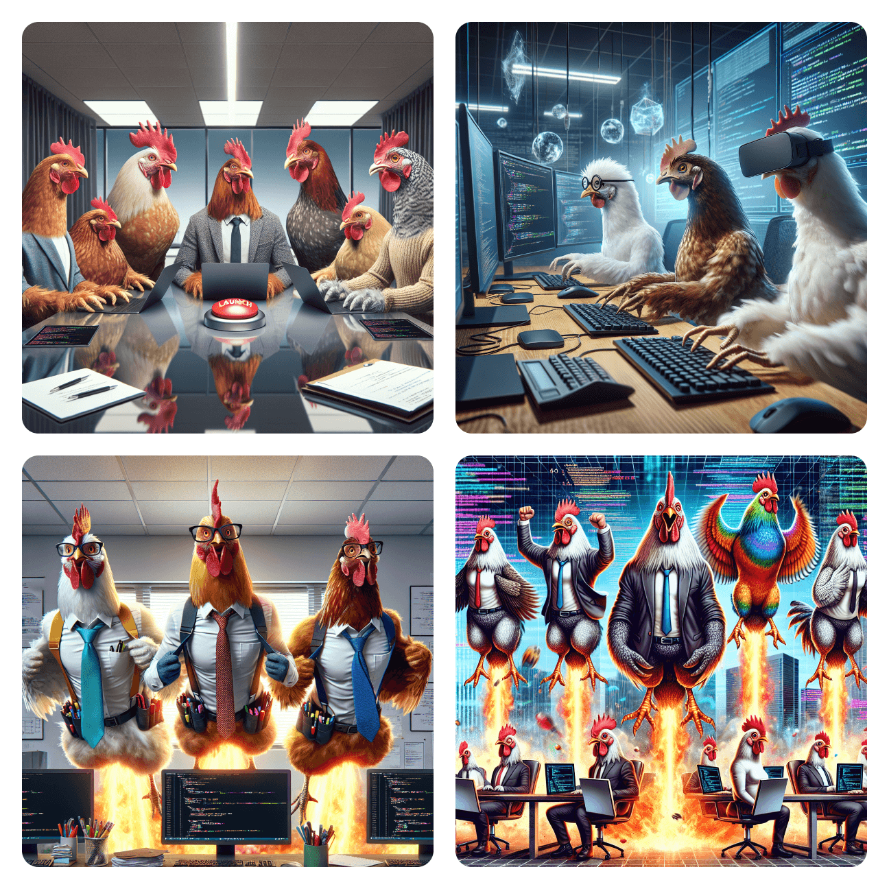 Image: Cluck Coders: The Fowl Space Program