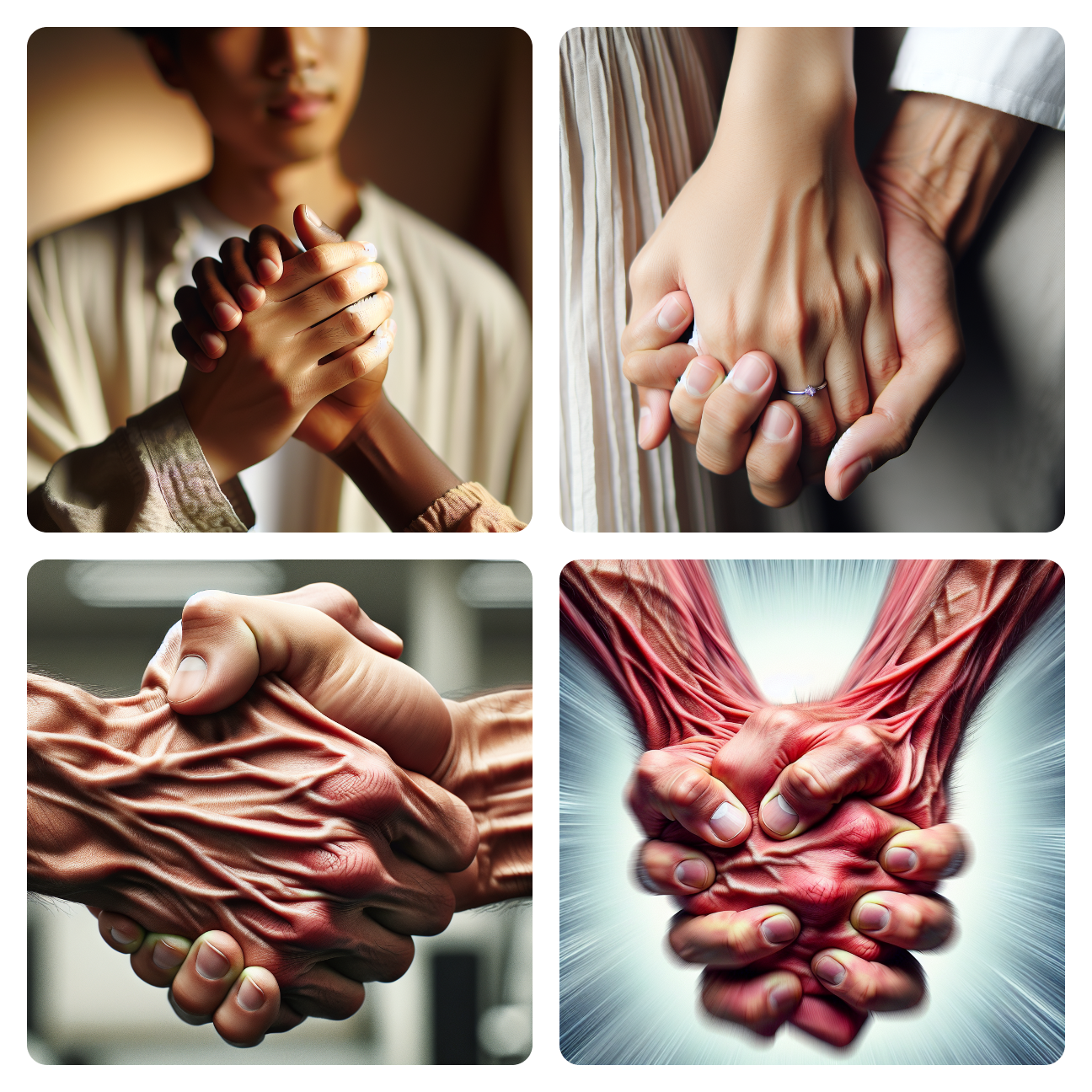 Image: Love's Grip: From Handshake to Handcake