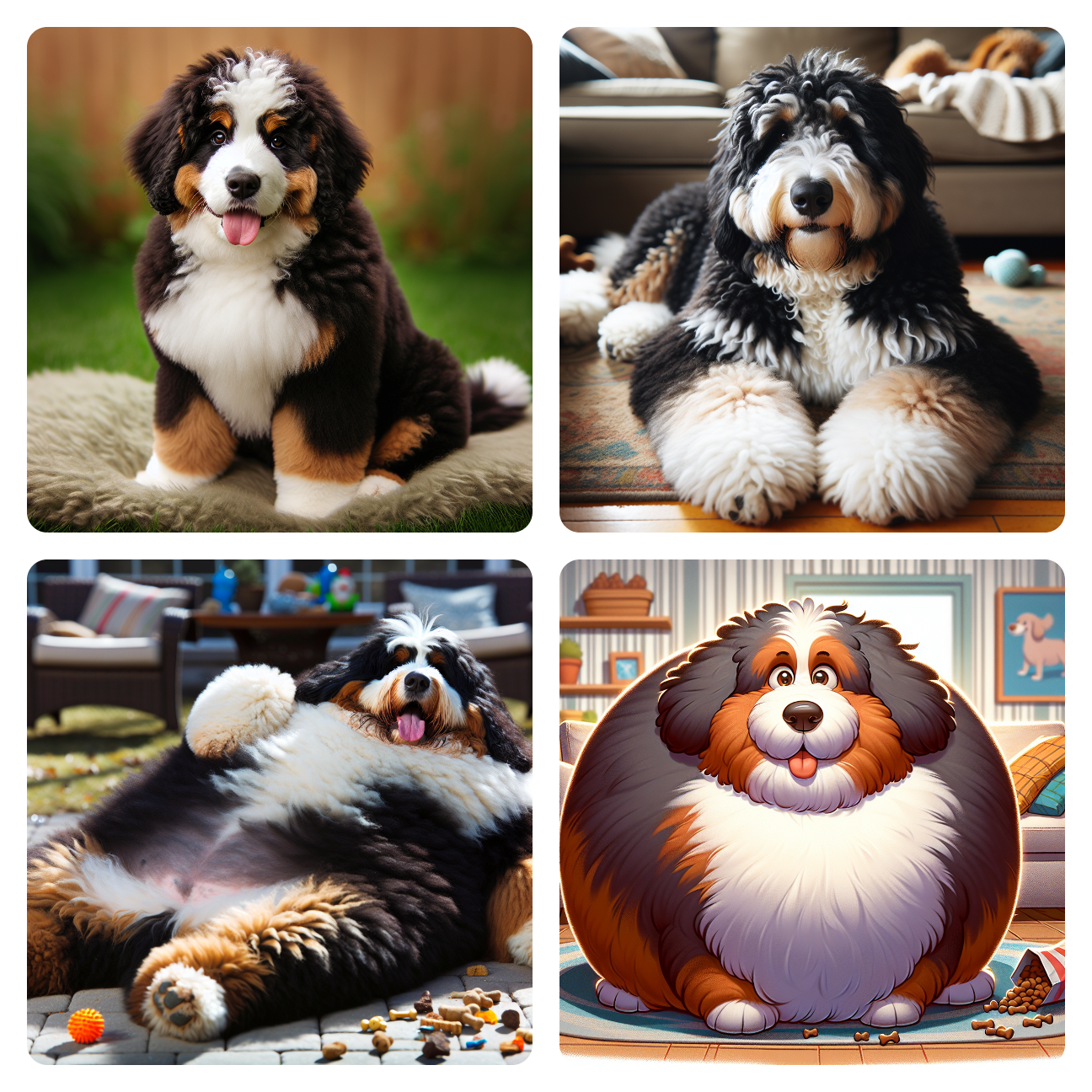 Image: From Chub to Flub: A Bernedoodle's Journey